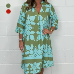 Jemma | Bold Patterned Tunic Dress