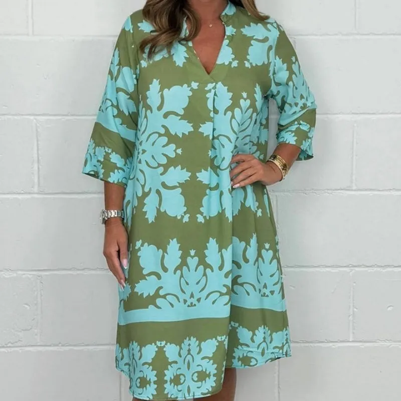 Jemma | Bold Patterned Tunic Dress
