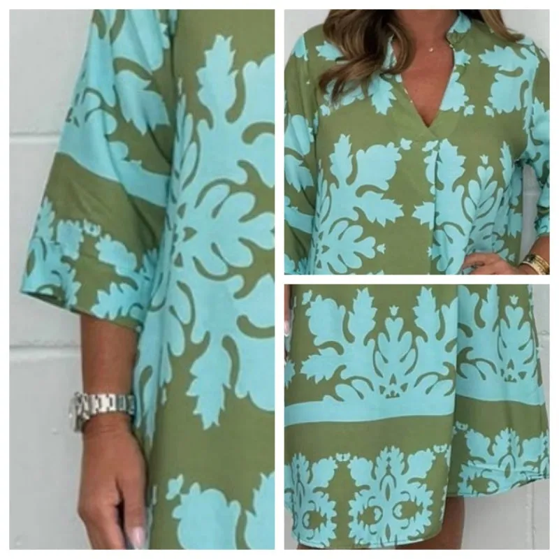 Jemma | Bold Patterned Tunic Dress