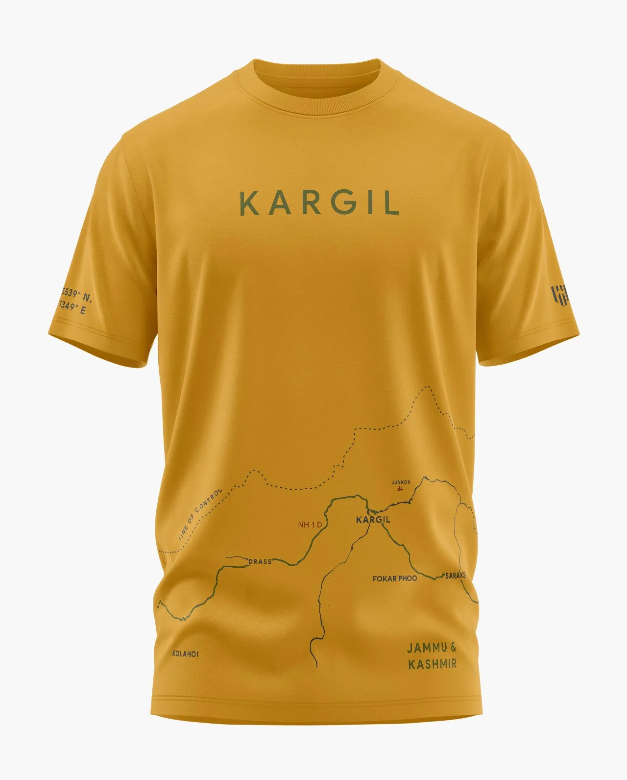 KARGIL NH 1 D MAP Signature LuxeSoft Cotton T-Shirt