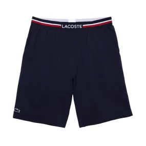 Lacoste Pyjama Shorts With Three Tone Waistband - Navy