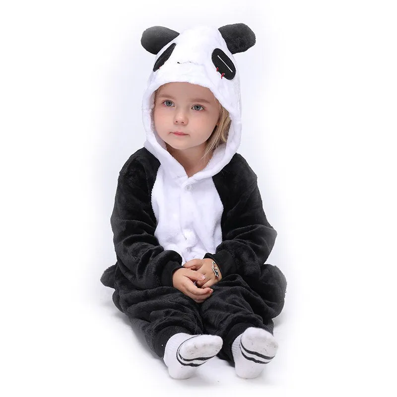 Licorne Children Pajamas Winter Sleepwear Boys Onesies Girls Outfits Set Unicorn  Panda Animal Pyjama Kids Baby Pijamas