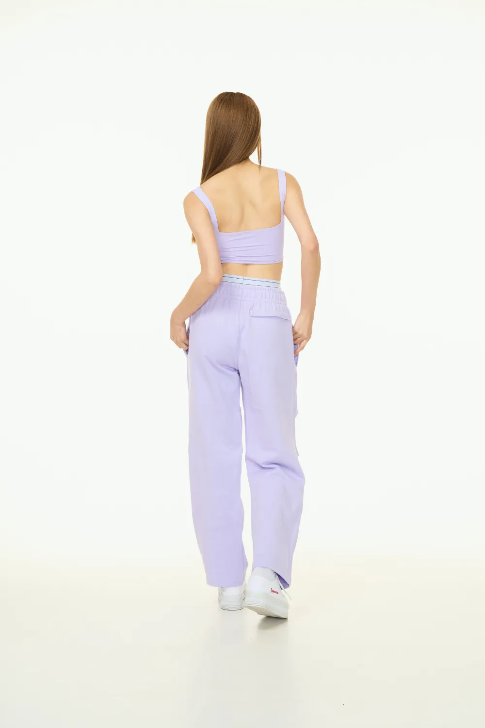 假兩件設計棉褲<br>ESSENTIAL COTTON SWEATPANTS