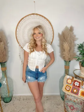 Made You Look Denim Shorts