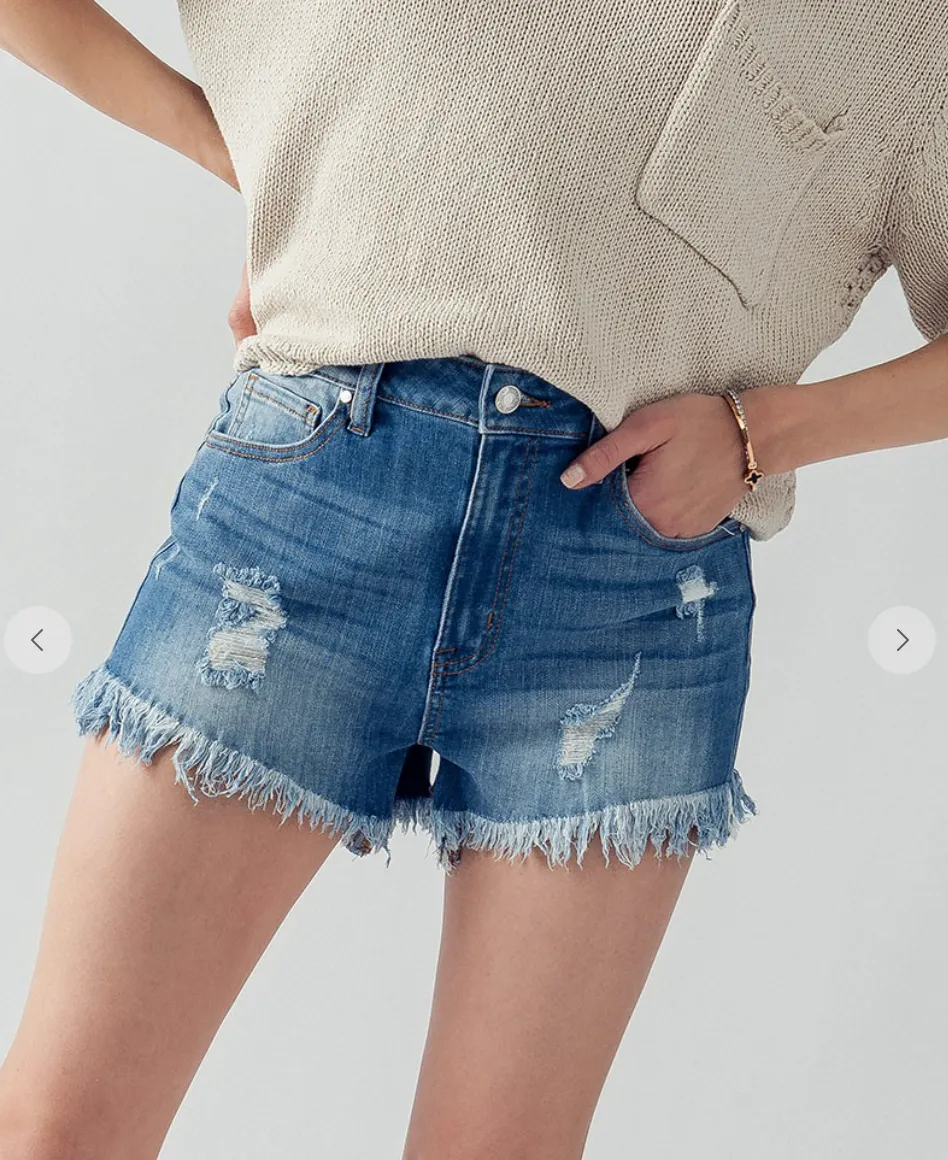 Made You Look Denim Shorts