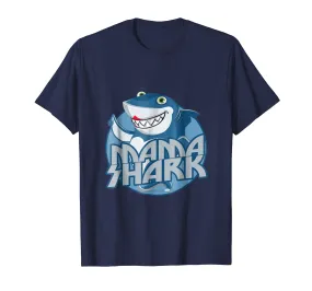 Mama Shark T-Shirt Mother Ocean Sea Animal Lover Protective