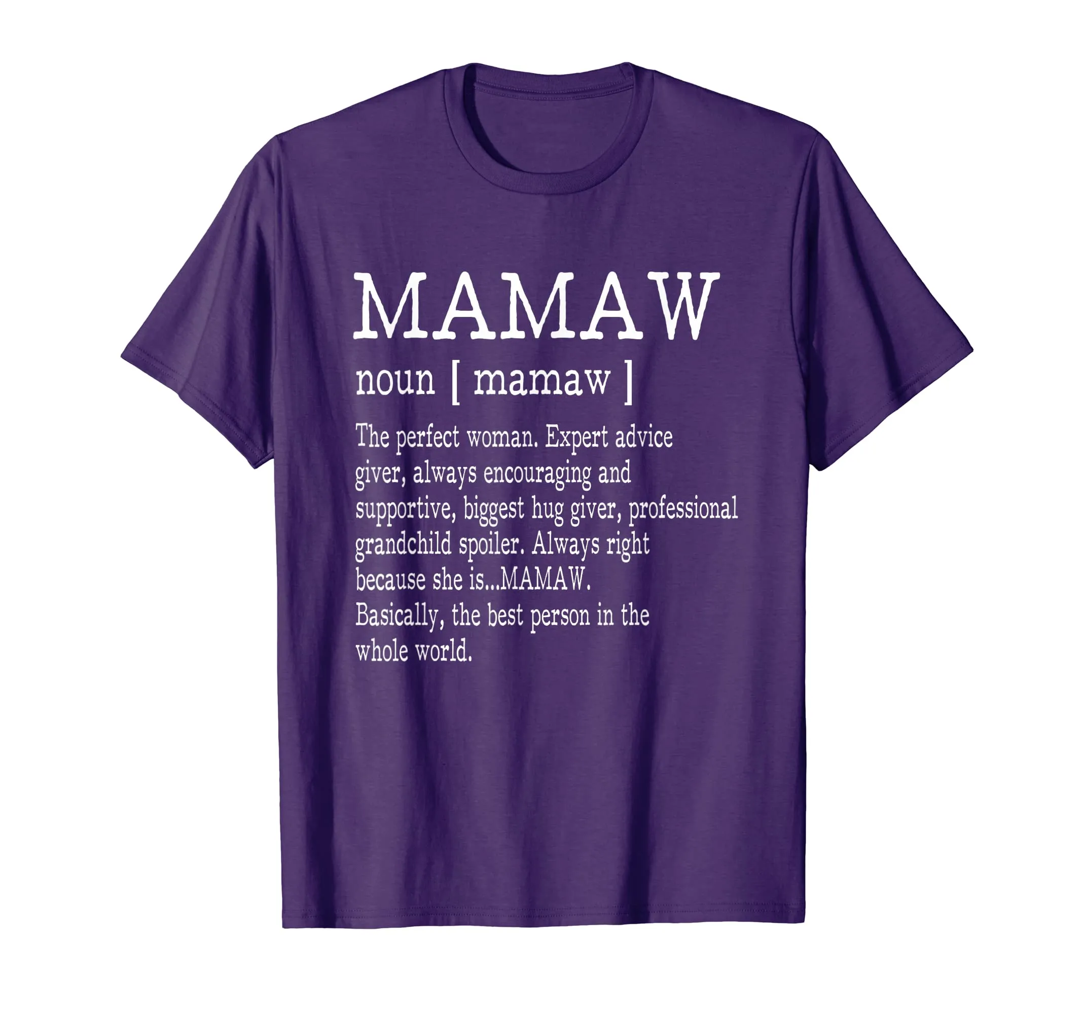 Mamaw Definition Grandma Mother Day Gifts Women T-Shirt