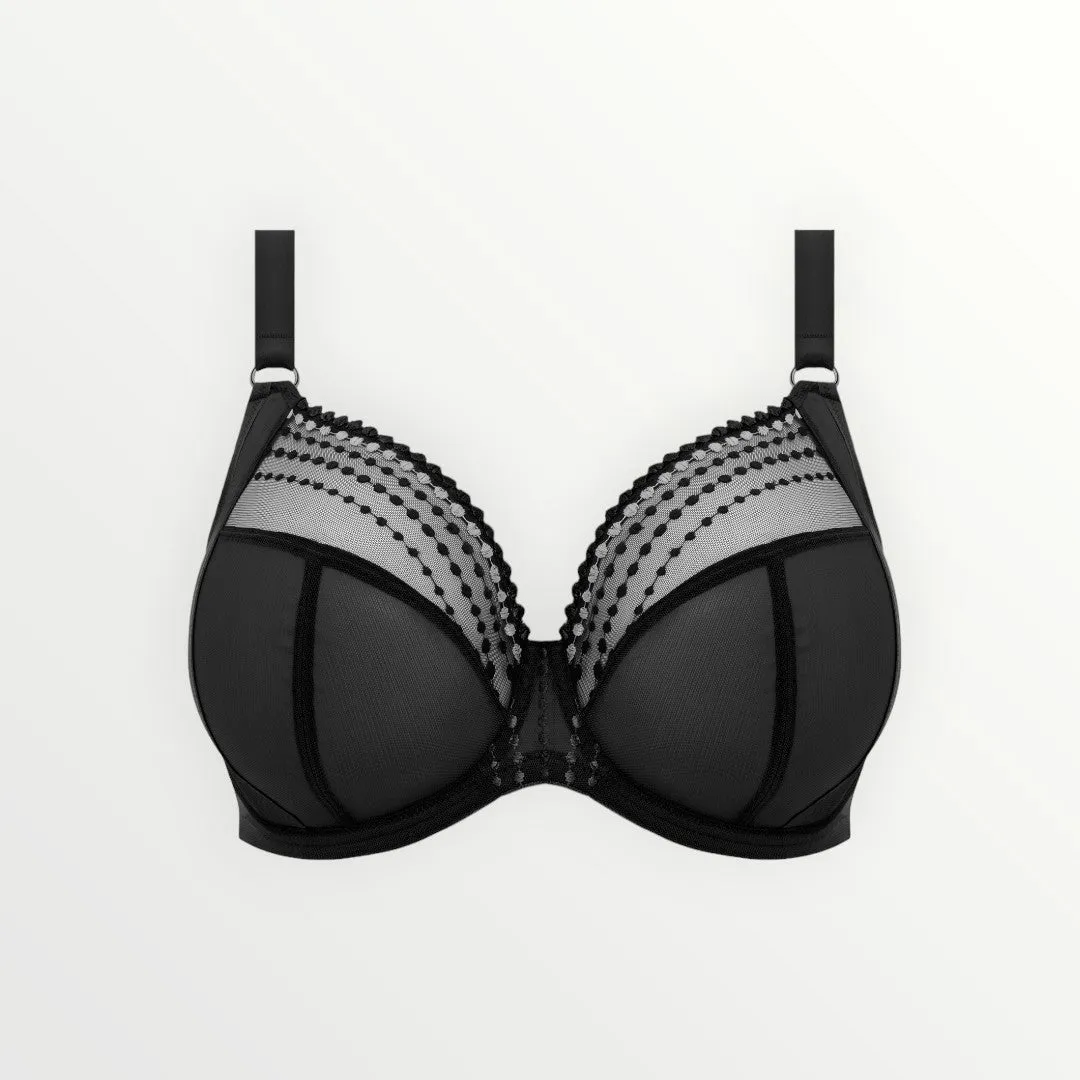 Matilda Full Support Plunge Bra | Black