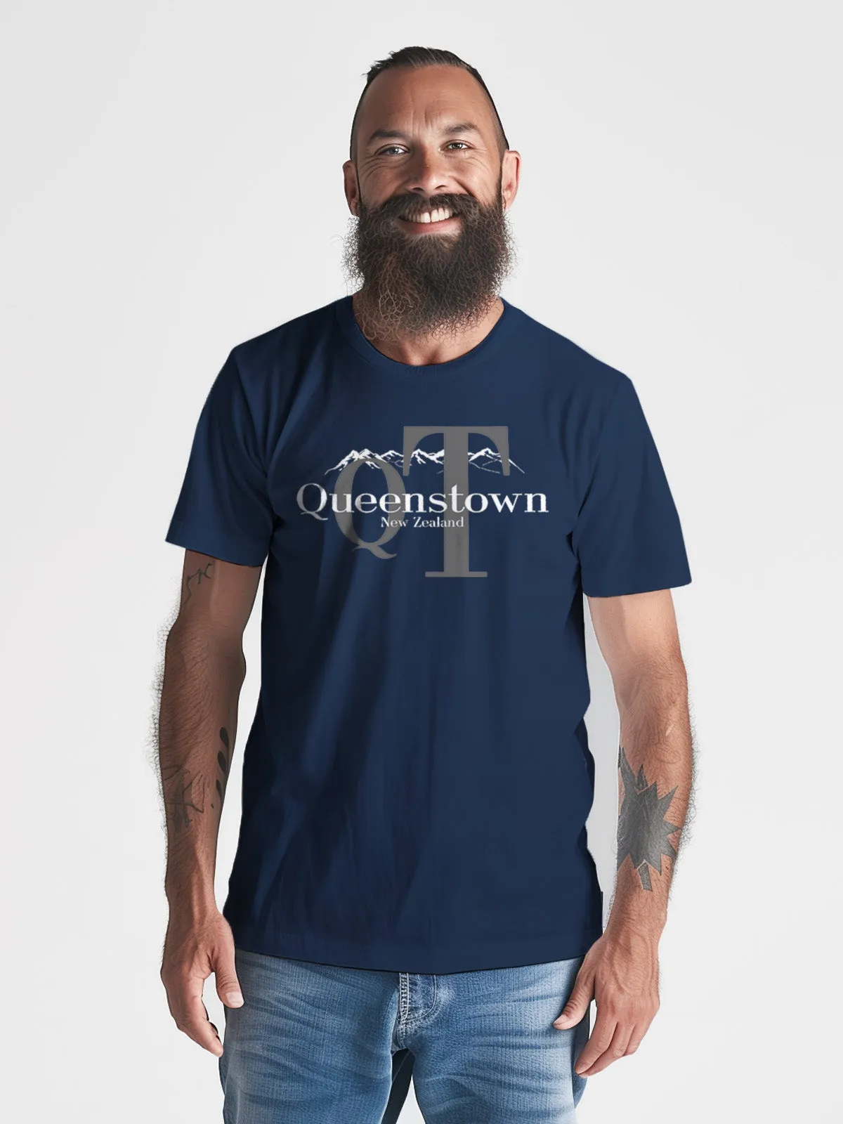 Mens New Zealand T Shirt - Queenstown