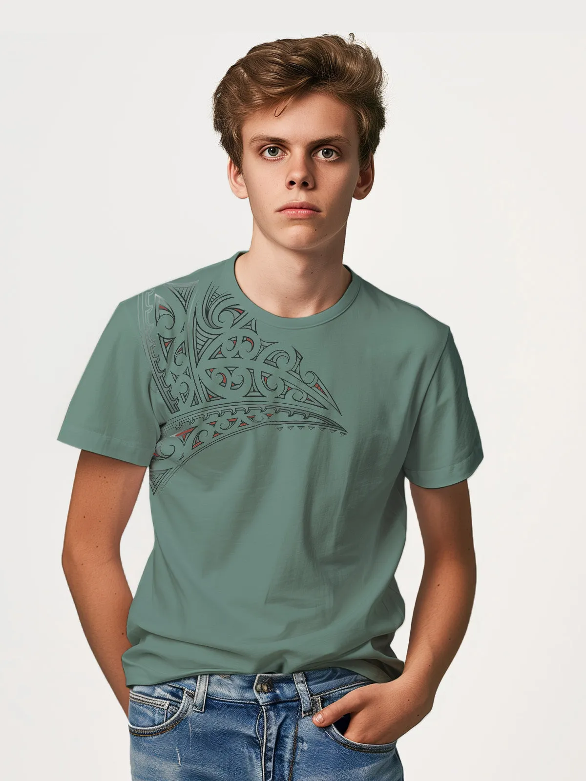 Mens New Zealand T Shirt - Shoulder Tattoo