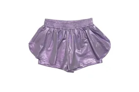MIA Double Short in Purple Metallic
