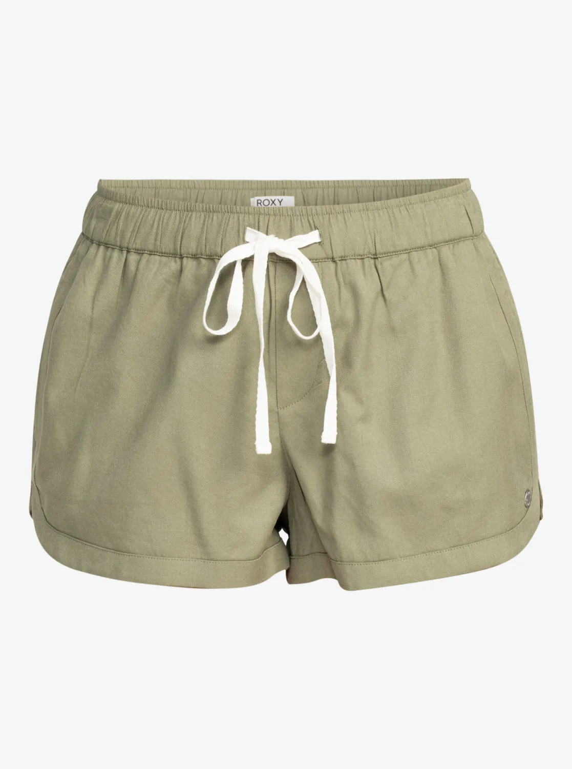 New Impossible Love Elastic Waist Shorts - Sea Spray