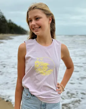 NEW Ladies Swell Tank - Light Purple & Butter Yellow