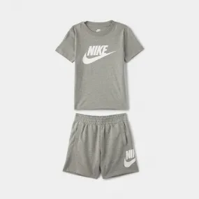 Nike Child Boys' Club T-shirt & Shorts Set / Dark Grey Heather