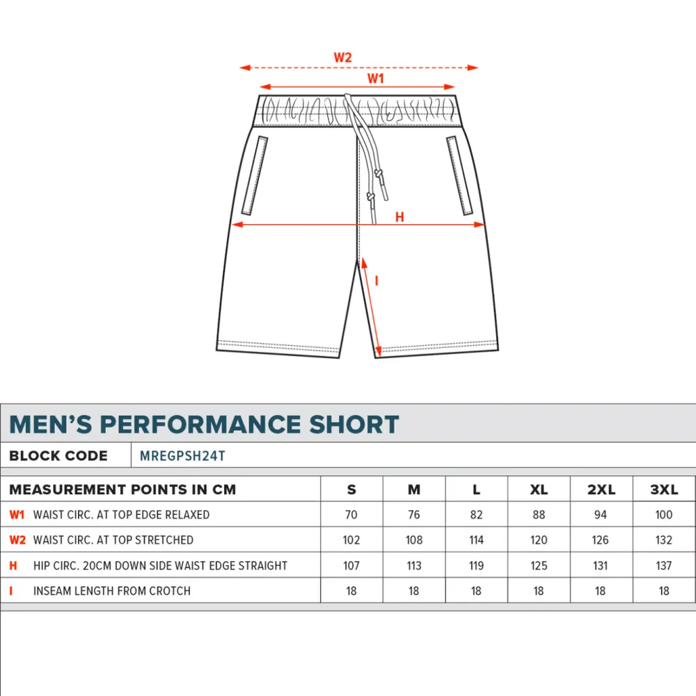 NRL Panel Performance Shorts - Penrith Panthers - Supporter - Adult - Mens