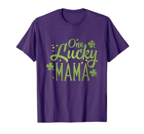 One Lucky Mama Clover Women St Patricks Day Mom Mother