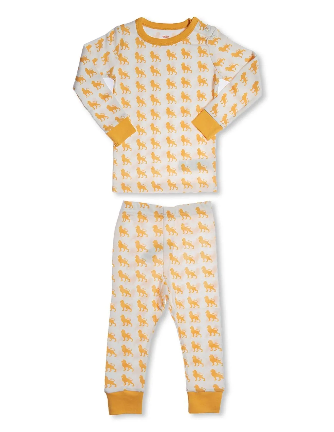 Organic Cotton Pajamas  Lion Orange
