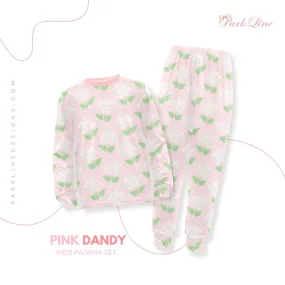 Pink Dandy | Pajama Set for Girls  | Sweet & Comfortable Sleepwear for Kids