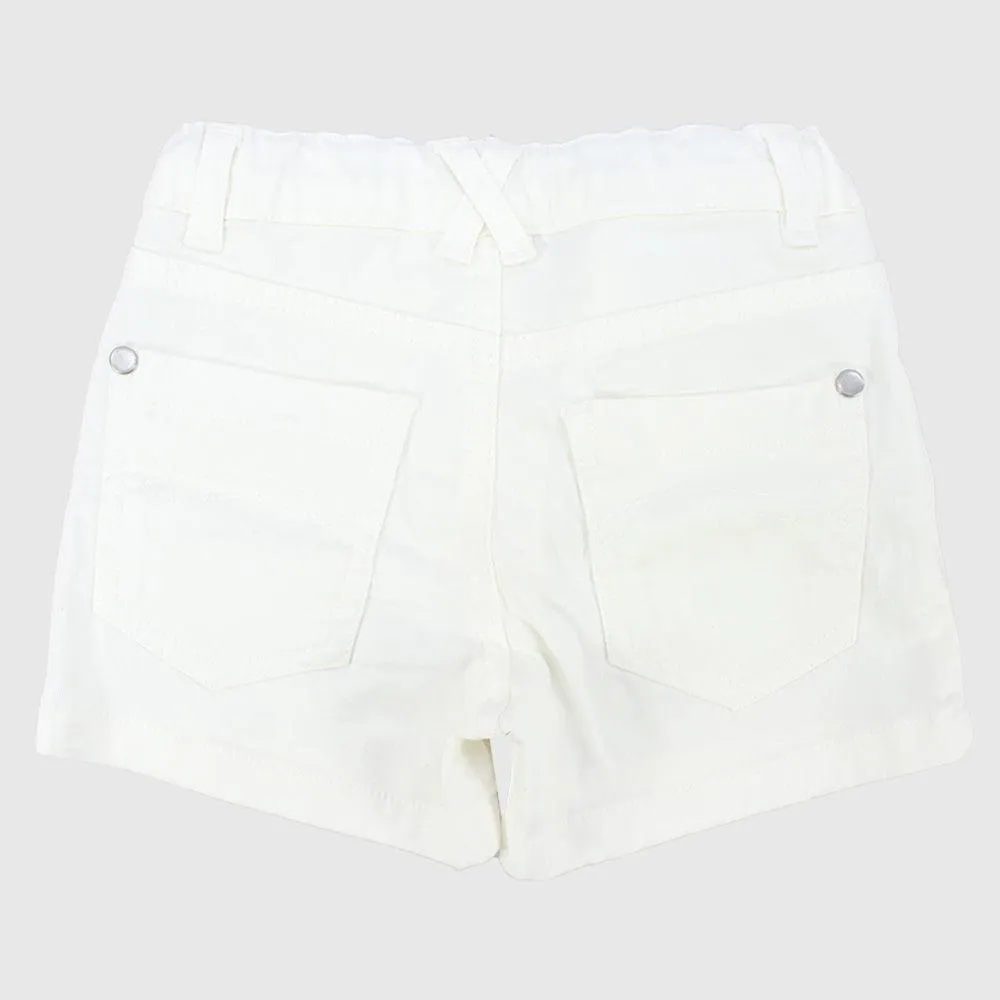 Plain Gabardine Shorts