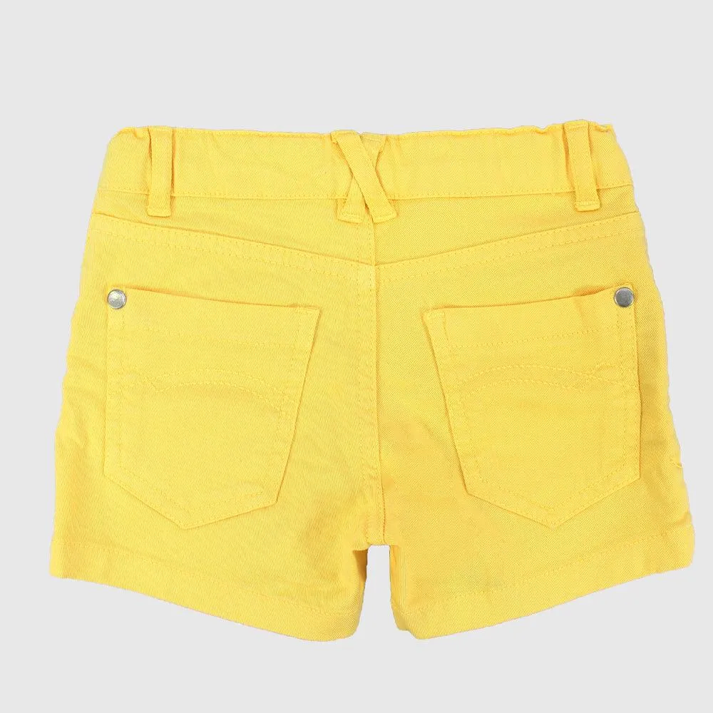 Plain Gabardine Shorts