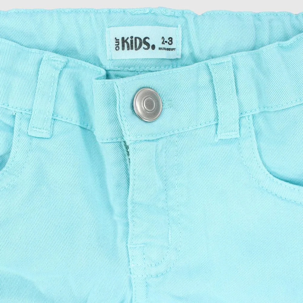 Plain Gabardine Shorts