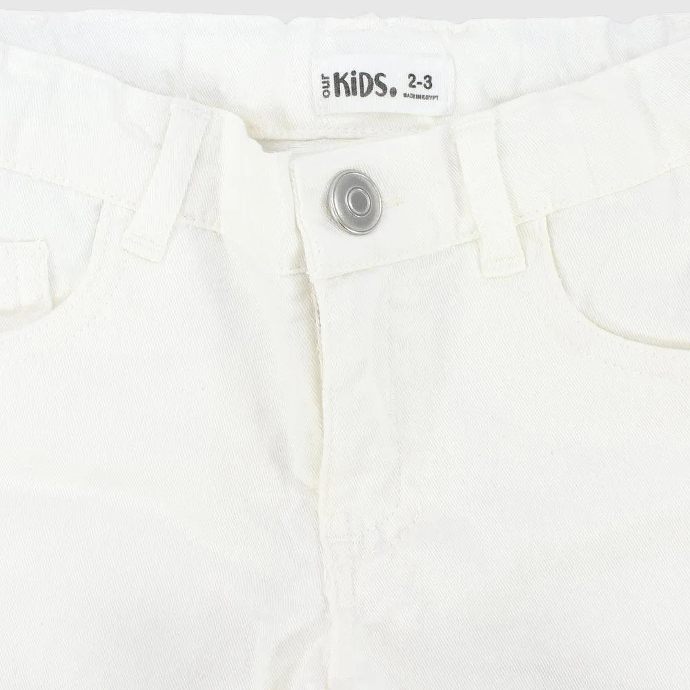 Plain Gabardine Shorts