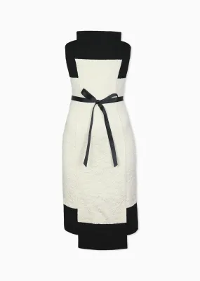 *PRE-ORDER* Lindsay - Matelassé Knit Dress with Bow