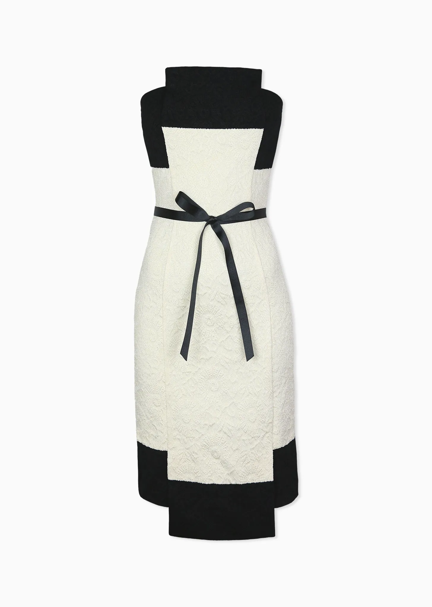 *PRE-ORDER* Lindsay - Matelassé Knit Dress with Bow