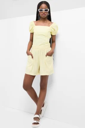 Pull On Shorts Yellow