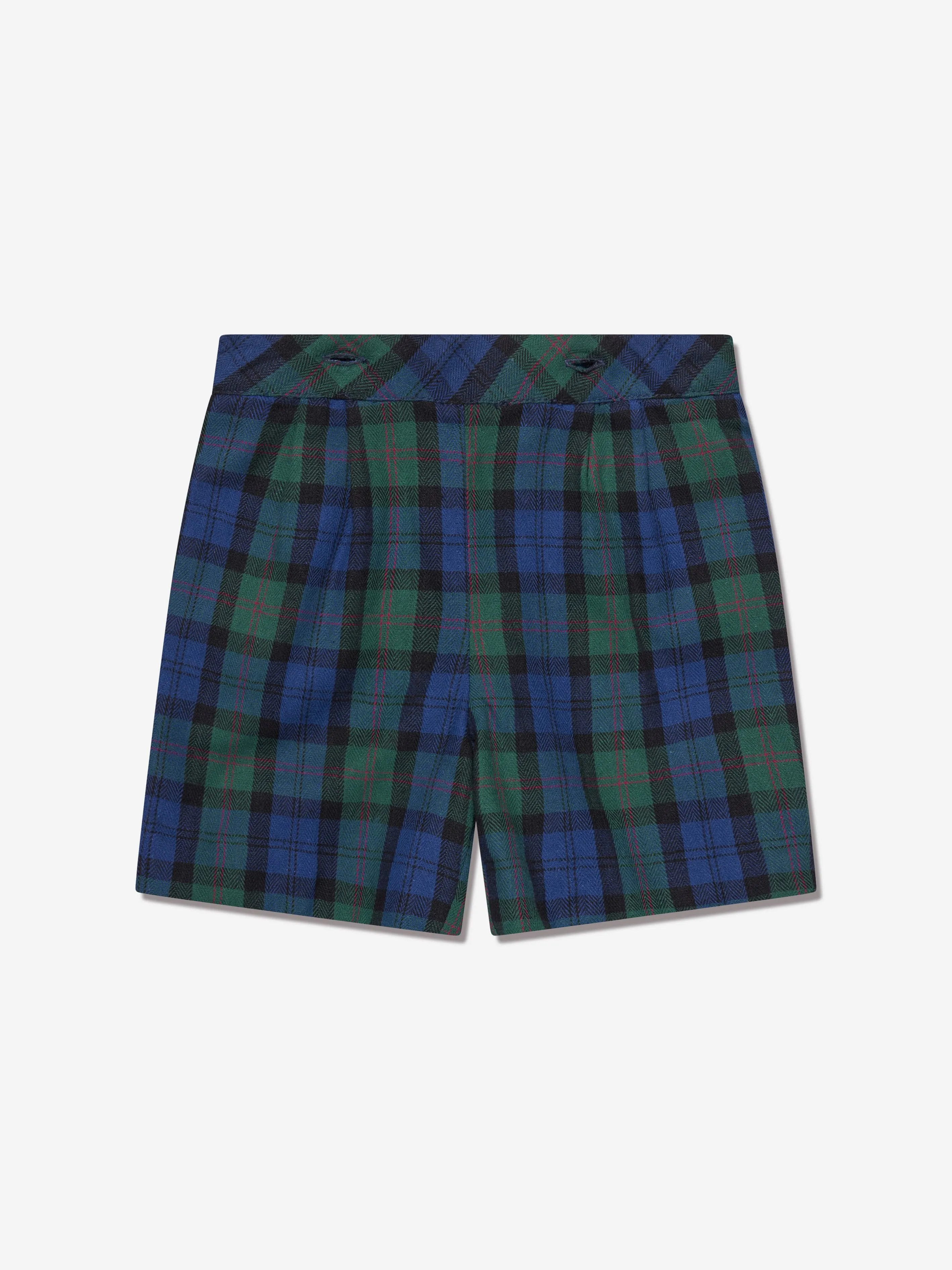Rachel Riley Baby Boys Tartan Shorts Set in Navy