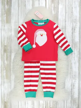 Red Striped Santa Raglan Pajamas