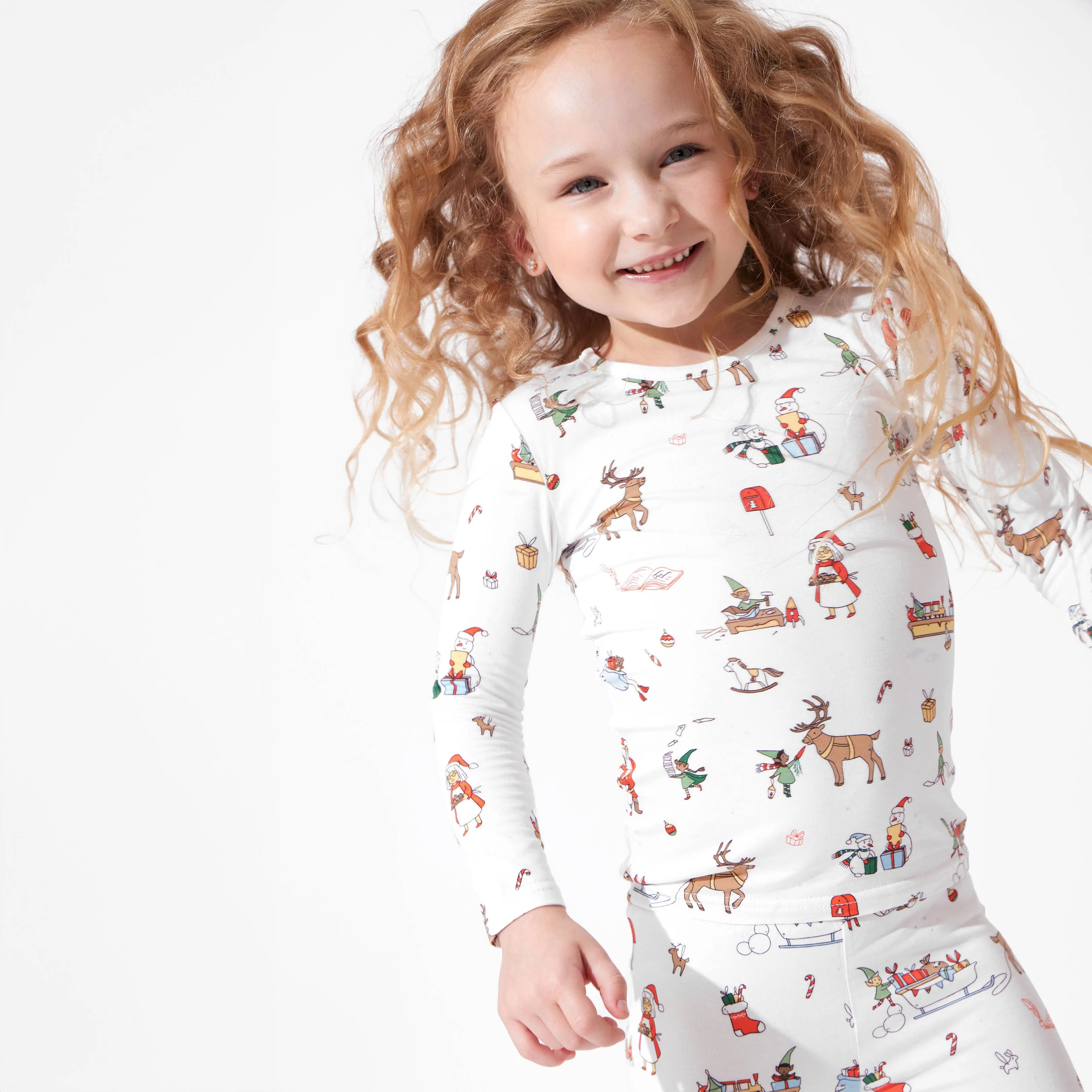 Santa's Workshop Kids Bamboo Pajamas