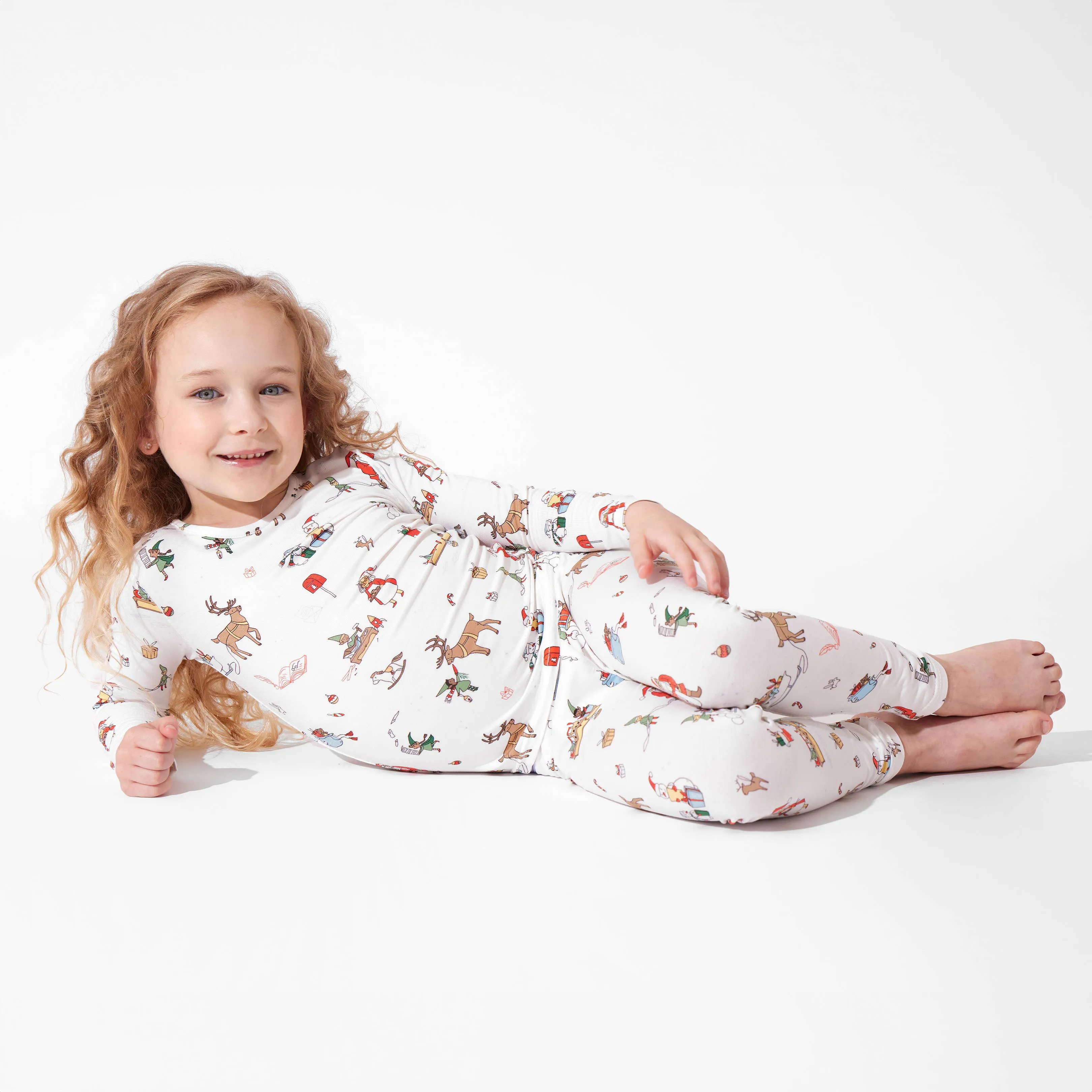 Santa's Workshop Kids Bamboo Pajamas