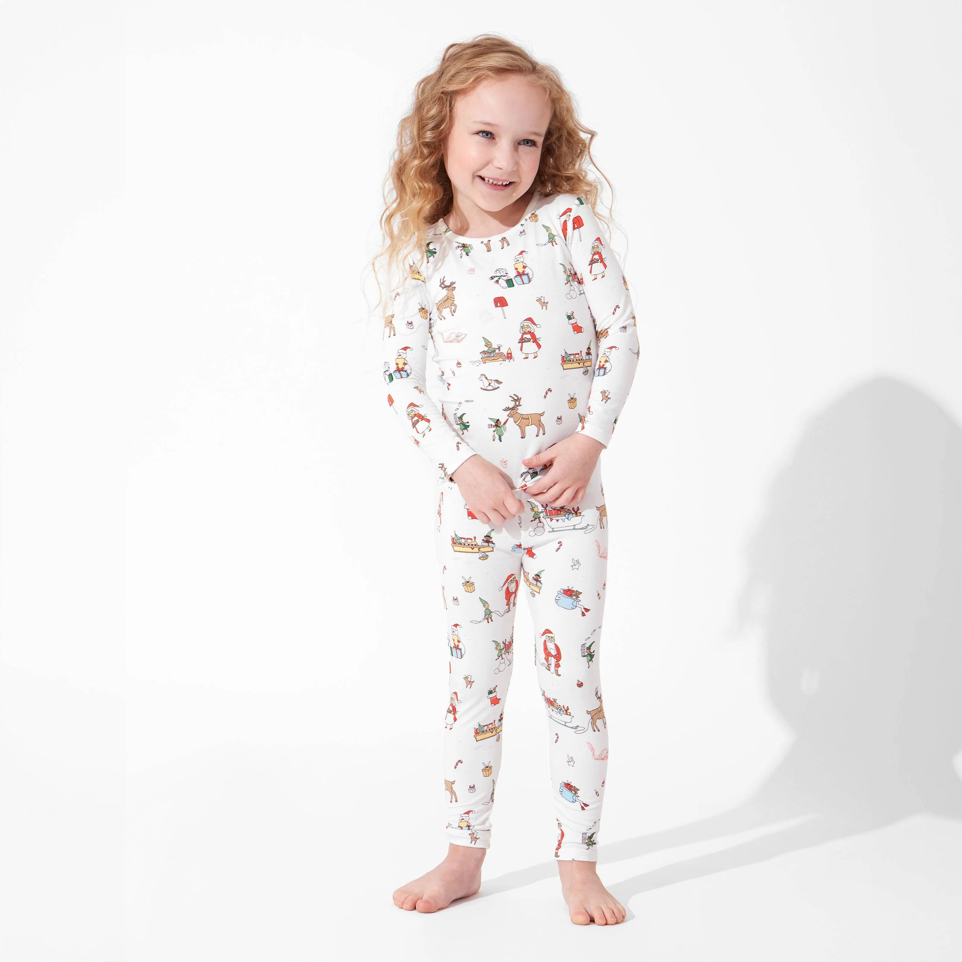 Santa's Workshop Kids Bamboo Pajamas