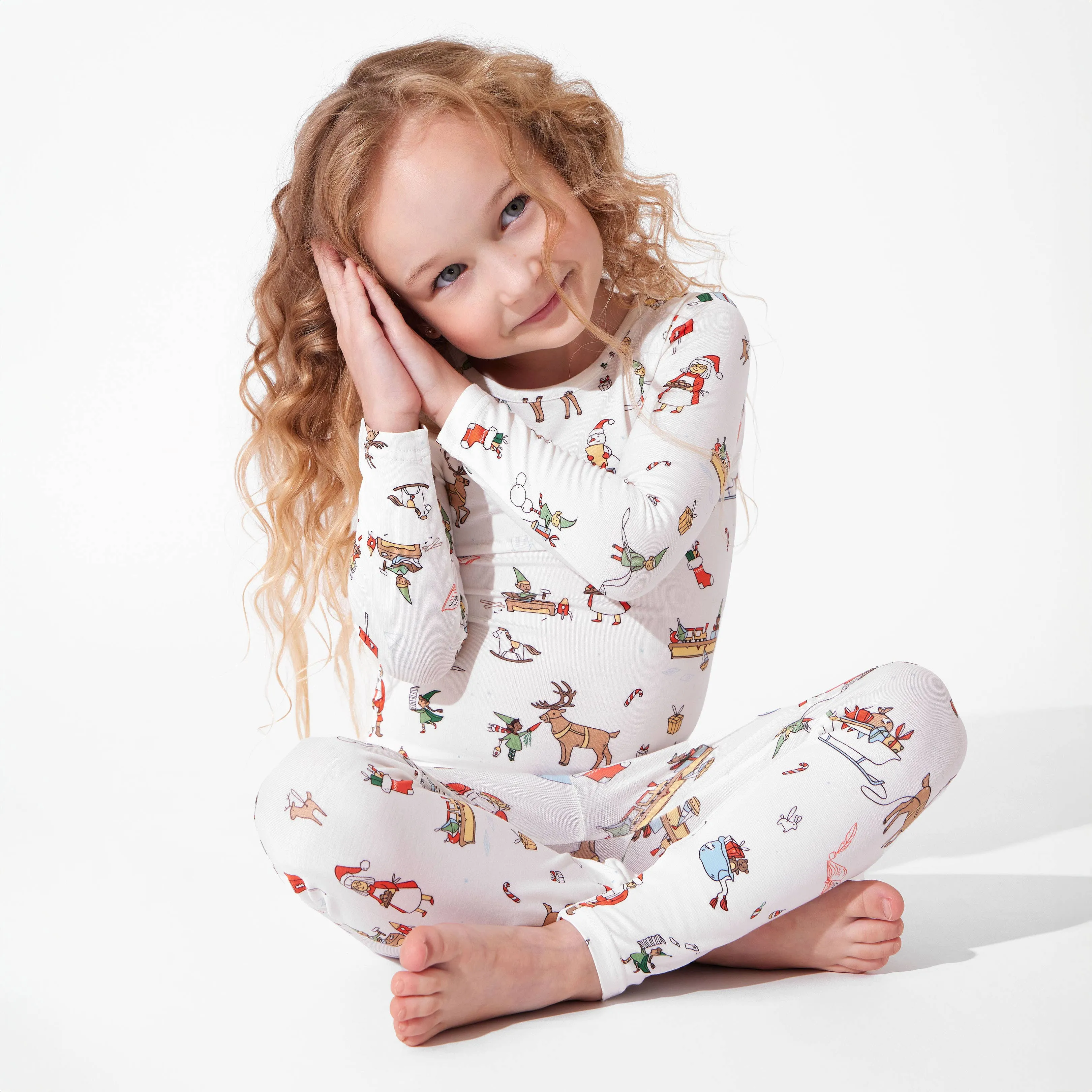Santa's Workshop Kids Bamboo Pajamas