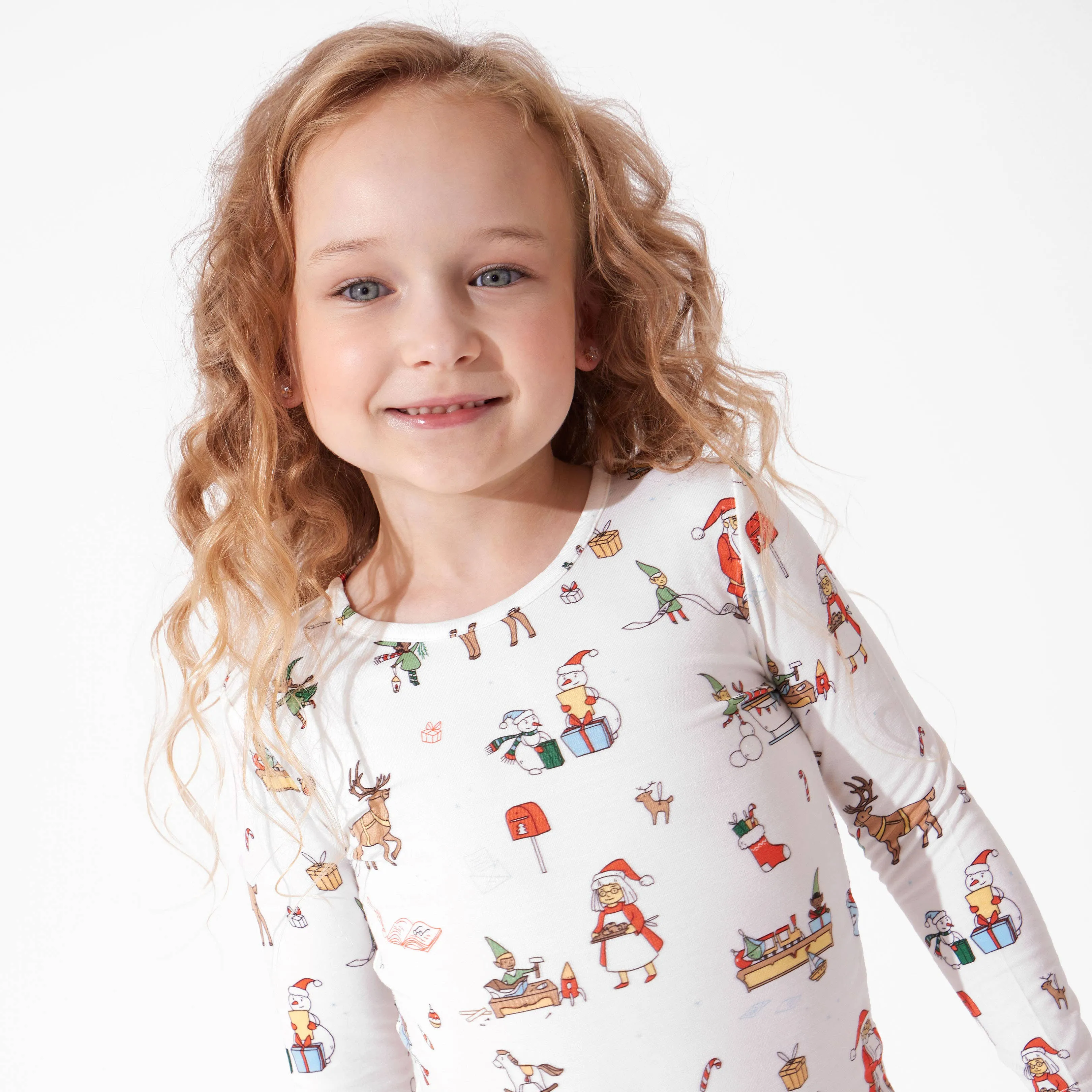 Santa's Workshop Kids Bamboo Pajamas