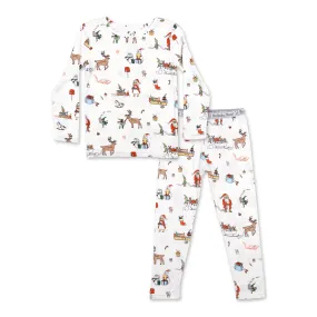 Santa's Workshop Kids Bamboo Pajamas