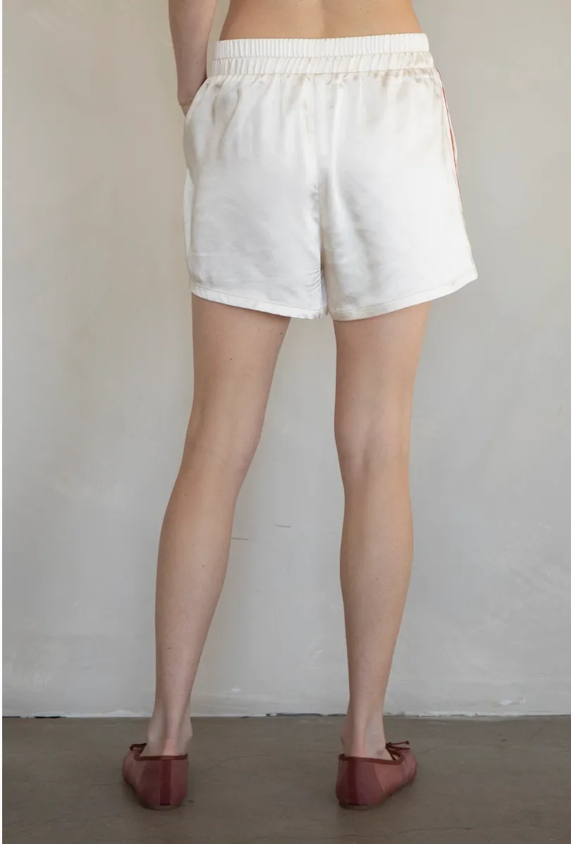 Skye Satin Side Stripe Track Shorts