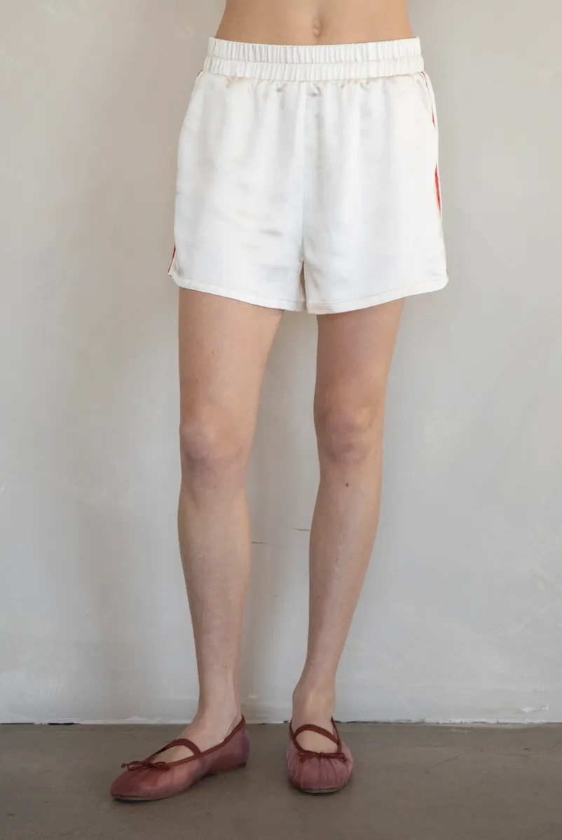 Skye Satin Side Stripe Track Shorts