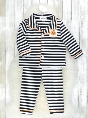 Striped Jack O Lantern Pajamas