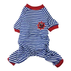 Striped Navy Pet Pajamas