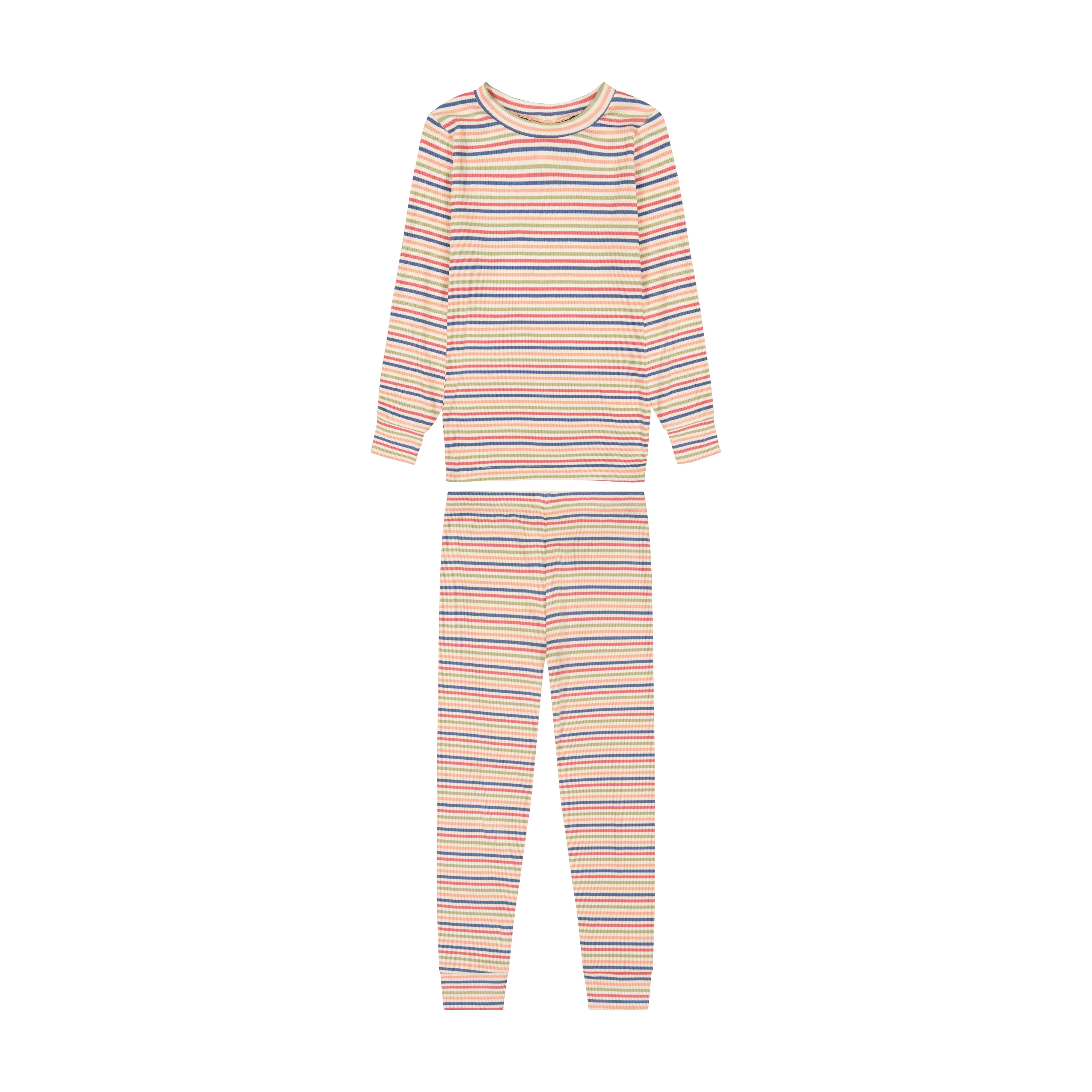 Striped Pajamas Set Pink
