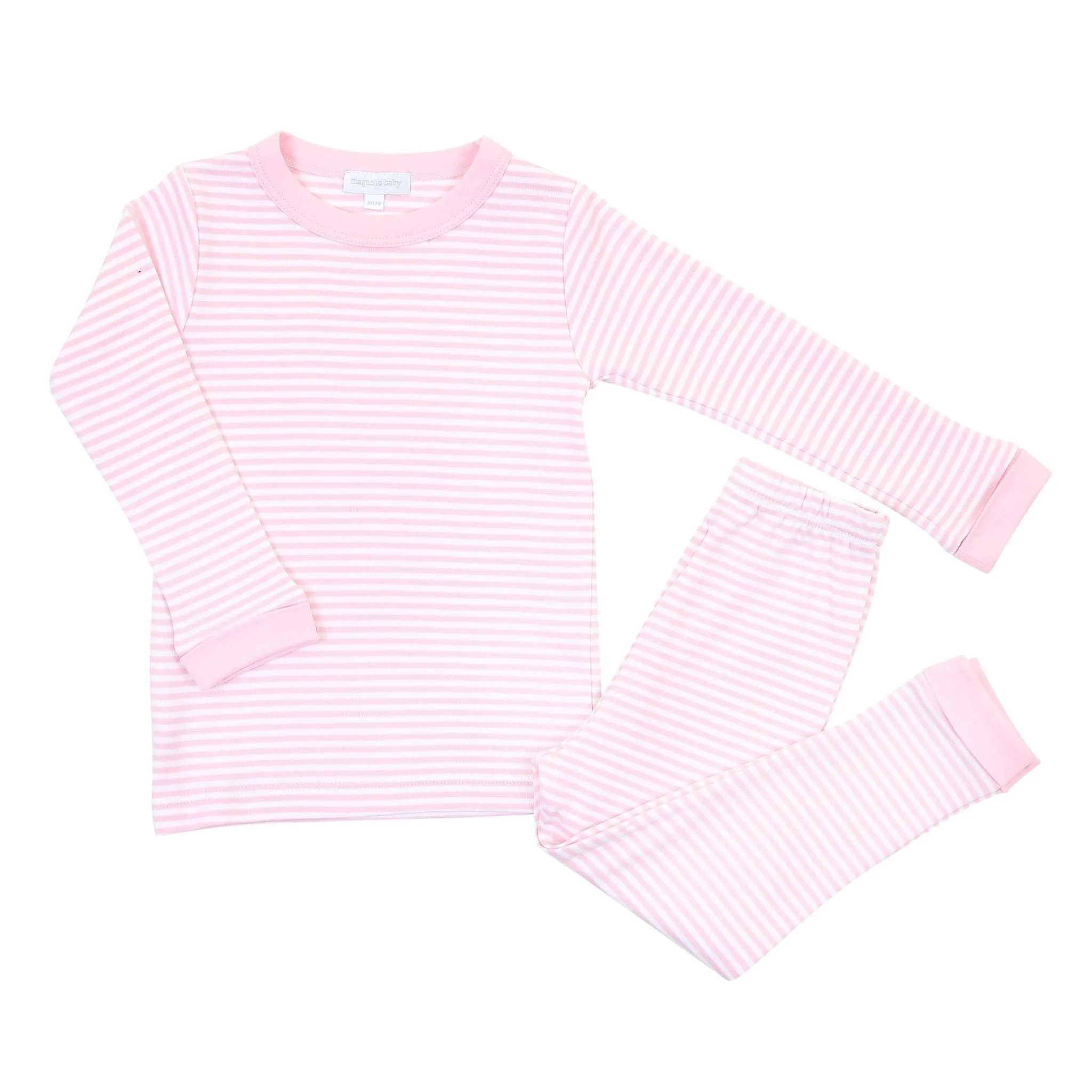 Striped Pink Long Pajamas
