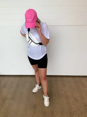 The Venice Crossover Waist Biker Shorts