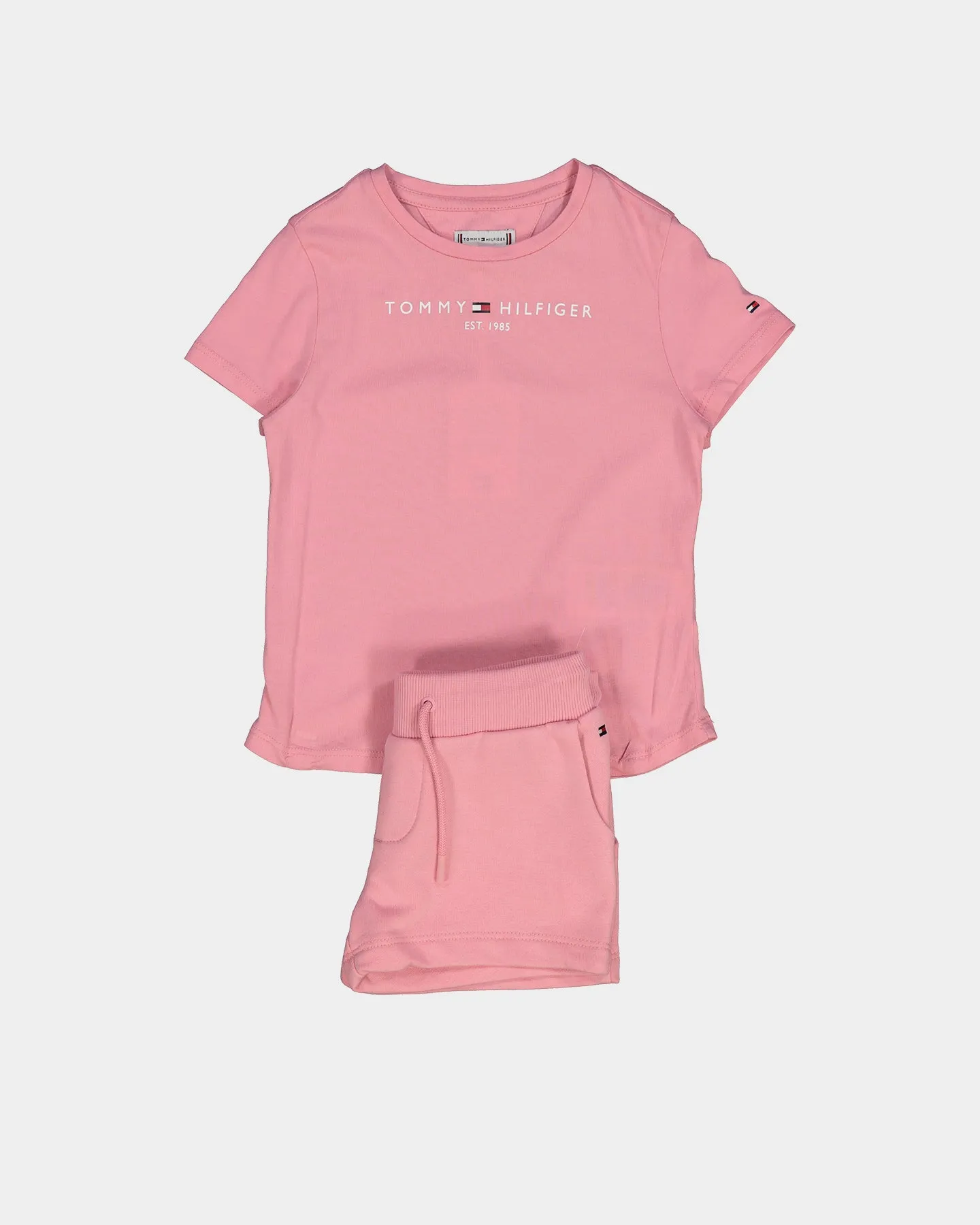 Tommy Hilfiger Kids' Essential T-Shirt Shorts Set Fresh Pink