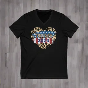 Trump Heart 2024 V-Neck Tee