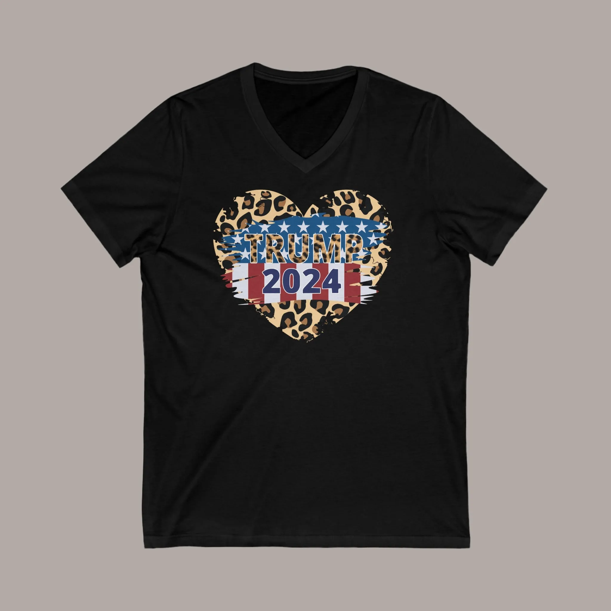 Trump Heart 2024 V-Neck Tee