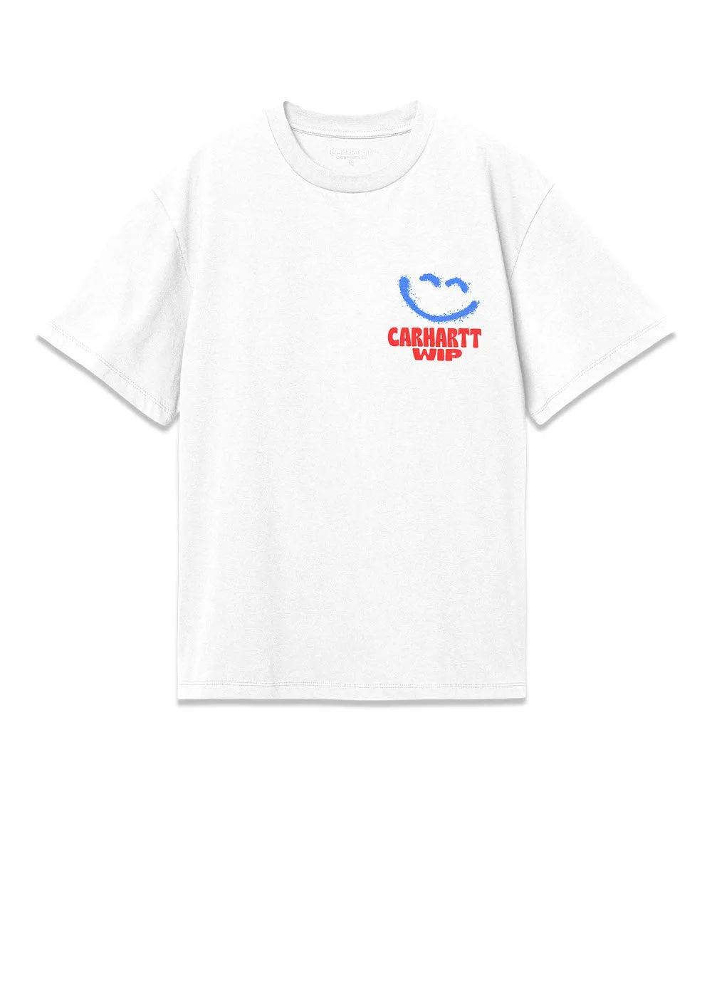 W' S/S Happy Script T-Shirt - White