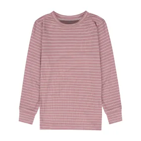 Waffle Striped Pajamas Set Pink
