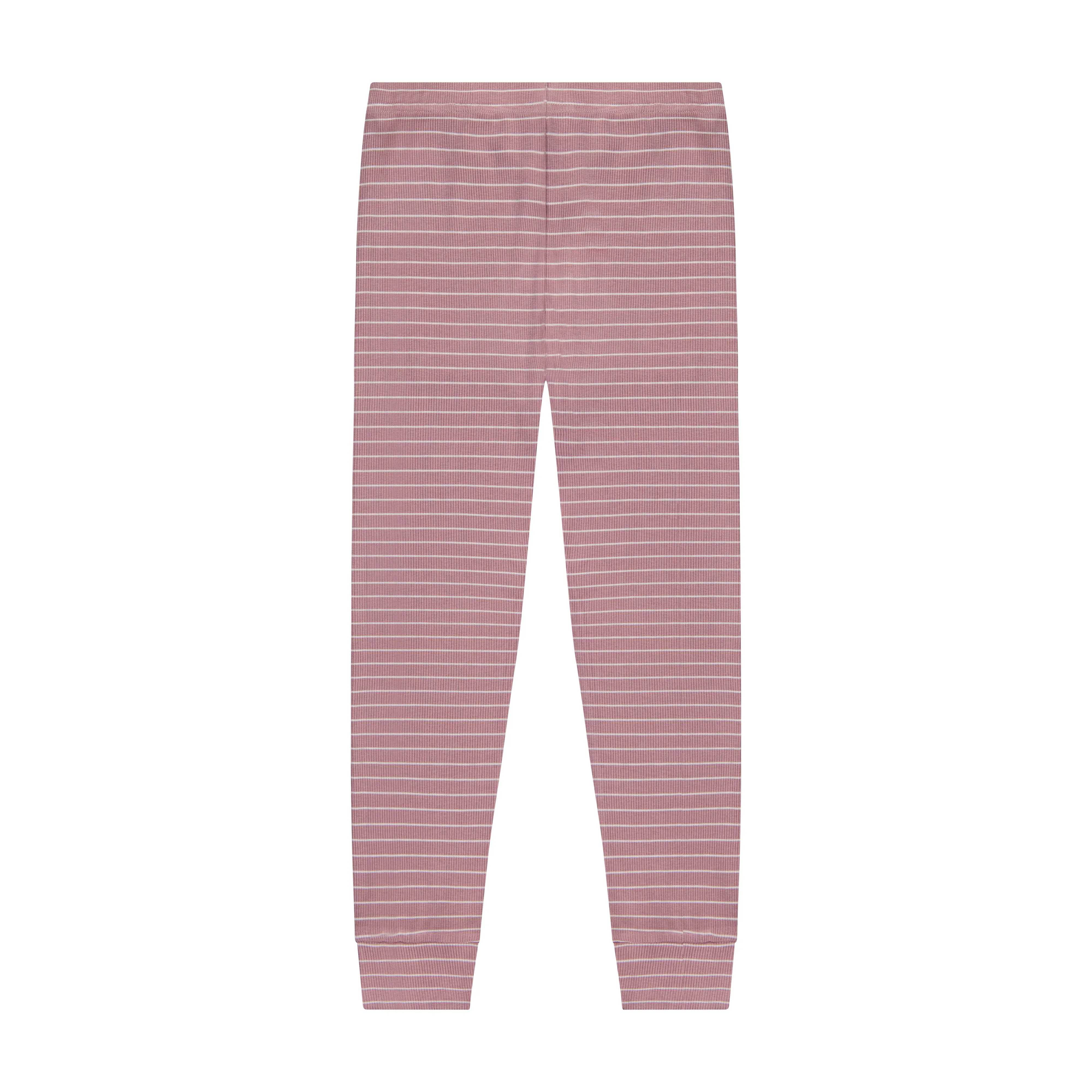 Waffle Striped Pajamas Set Pink